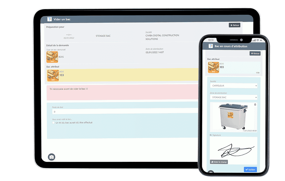 Teamoty recycle,collaborer avec les acteurs pour trier les déchets chantier Teamoty logistics