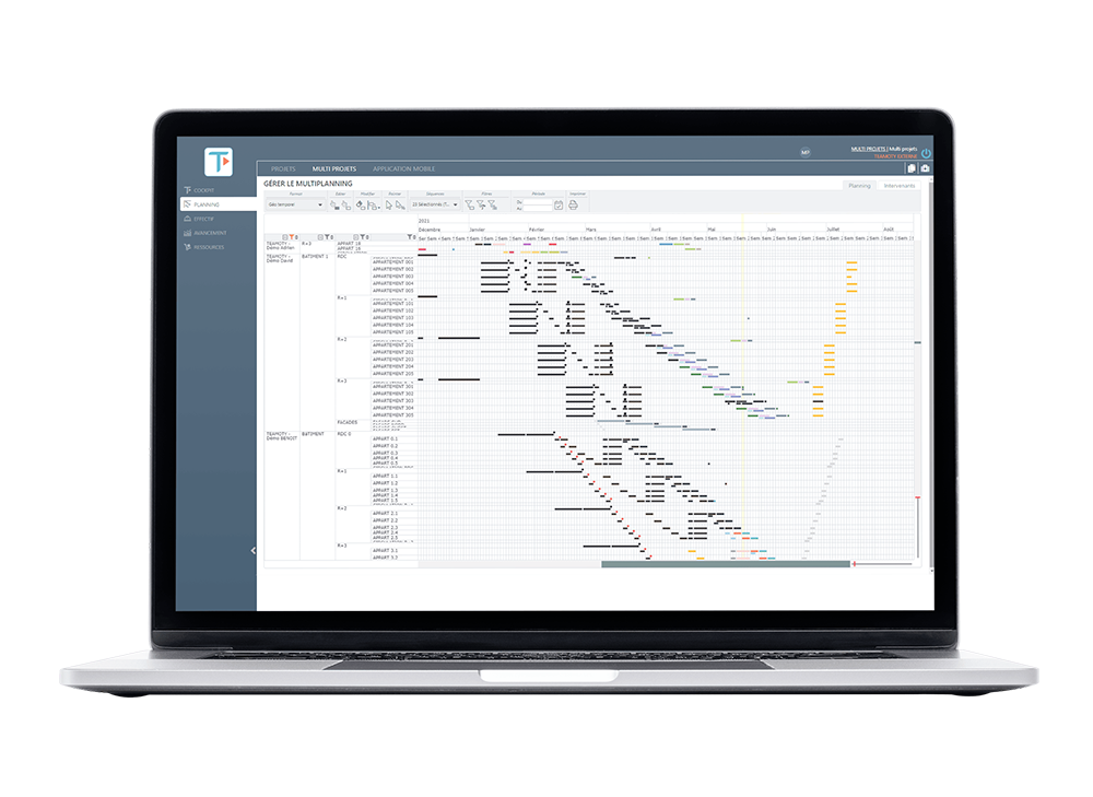 gestion multiprojet planning