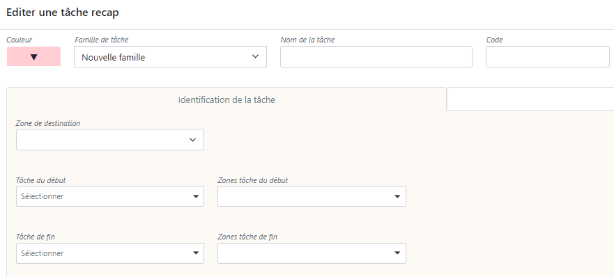 editer tache récap