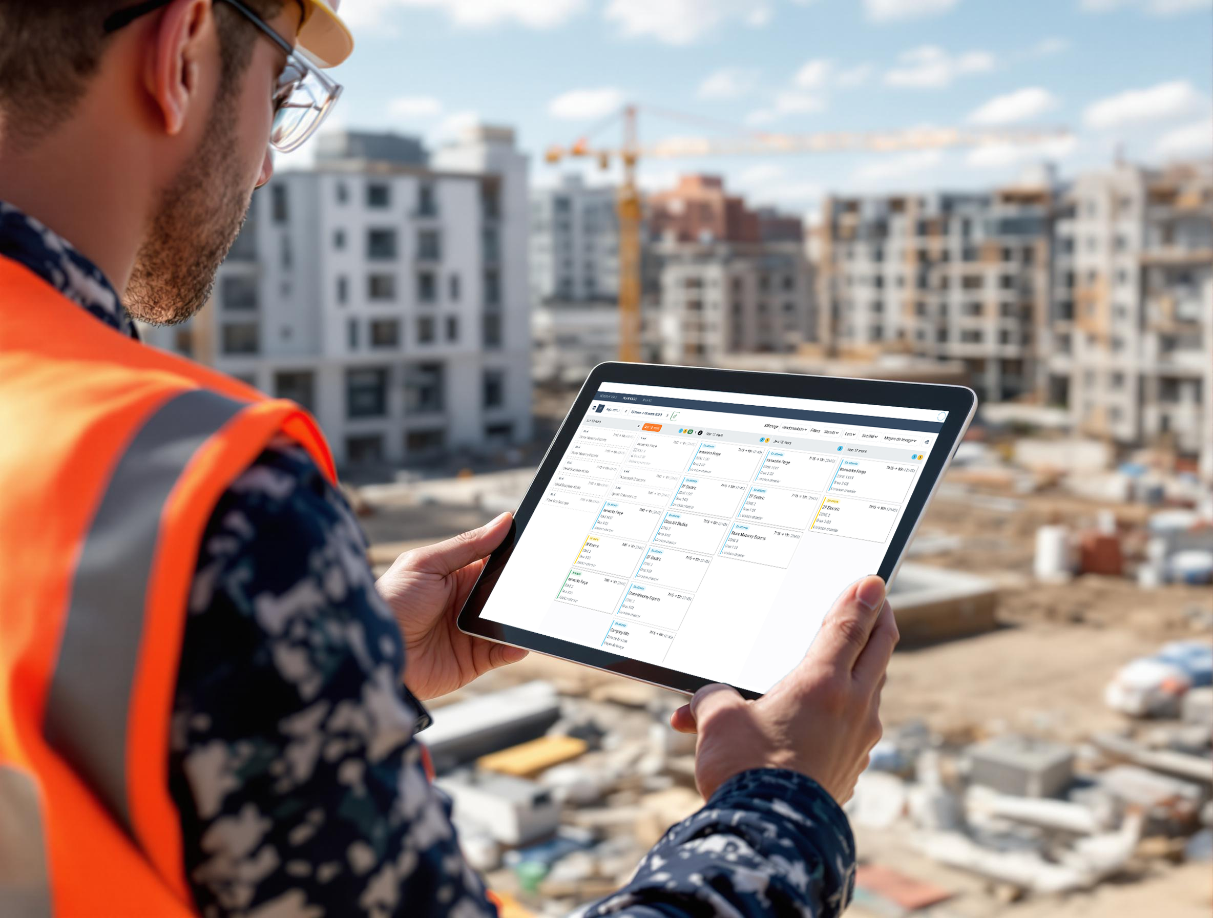 Teamoty Logistics sur chantier